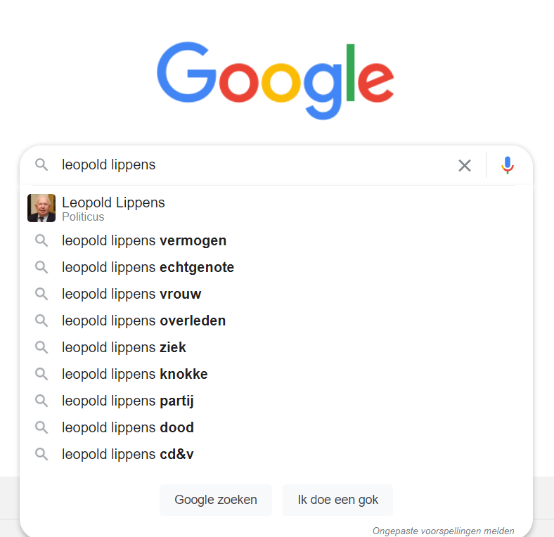 Google suggest werking